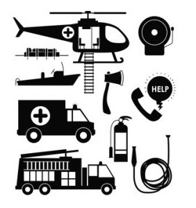 emergency service design, vector illustration eps10 graphic